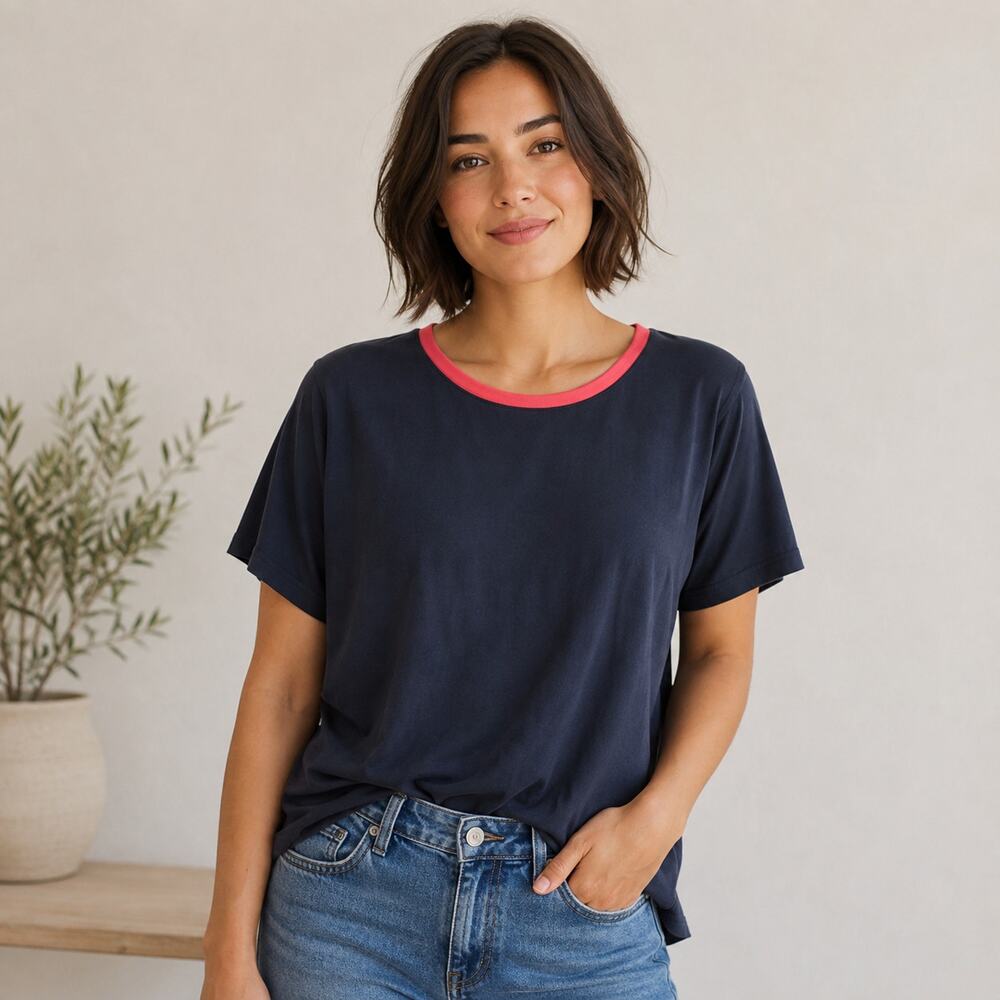 Land’s End cotton tee shirt stretchy comfy soft 2X classic everyday travel